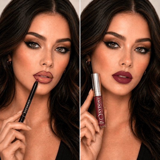 SYDONI MERLOT MATTE LIP DUO – Merlot Matte Liquid Lipstick with Berry Lip Pencil