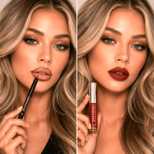 SYDONI SANGRIA MATTE LIP DUO-Sangria Liquid Lipstick with Tamale Lip Pencil