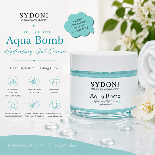 SYDONI AQUA BOMB HYDRATING GEL CREAM – Deep Hydration for Plump, Radiant Skin 1.7 fl. oz.