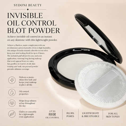 SYDONI INVISIBLE OIL CONTROL BLOT POWDER 10g. .35 OZ
