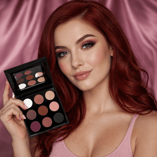 ROSE' Eyeshadow Palette – Pink & Burgundy Matte + Shimmer