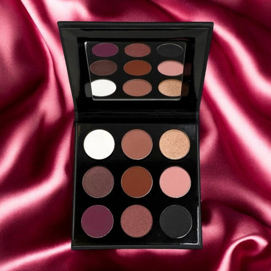 ROSE' Eyeshadow Palette – Pink & Burgundy Matte + Shimmer