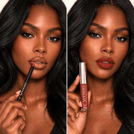 SYDONI SANGRIA MATTE LIP DUO-Sangria Liquid Lipstick with Tamale Lip Pencil