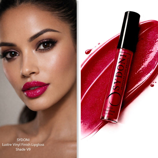 SYDONI LUSTRE VINYL FINISH LIPGLOSS SHADE V9- Deep Red with Cool Undertone