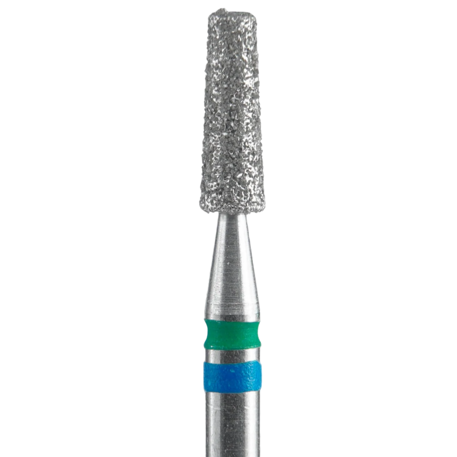 STALEKS Diamond Nail Drill Bit Duo Cone FA70BG025/8, Blue-Green, 2.5/8mm