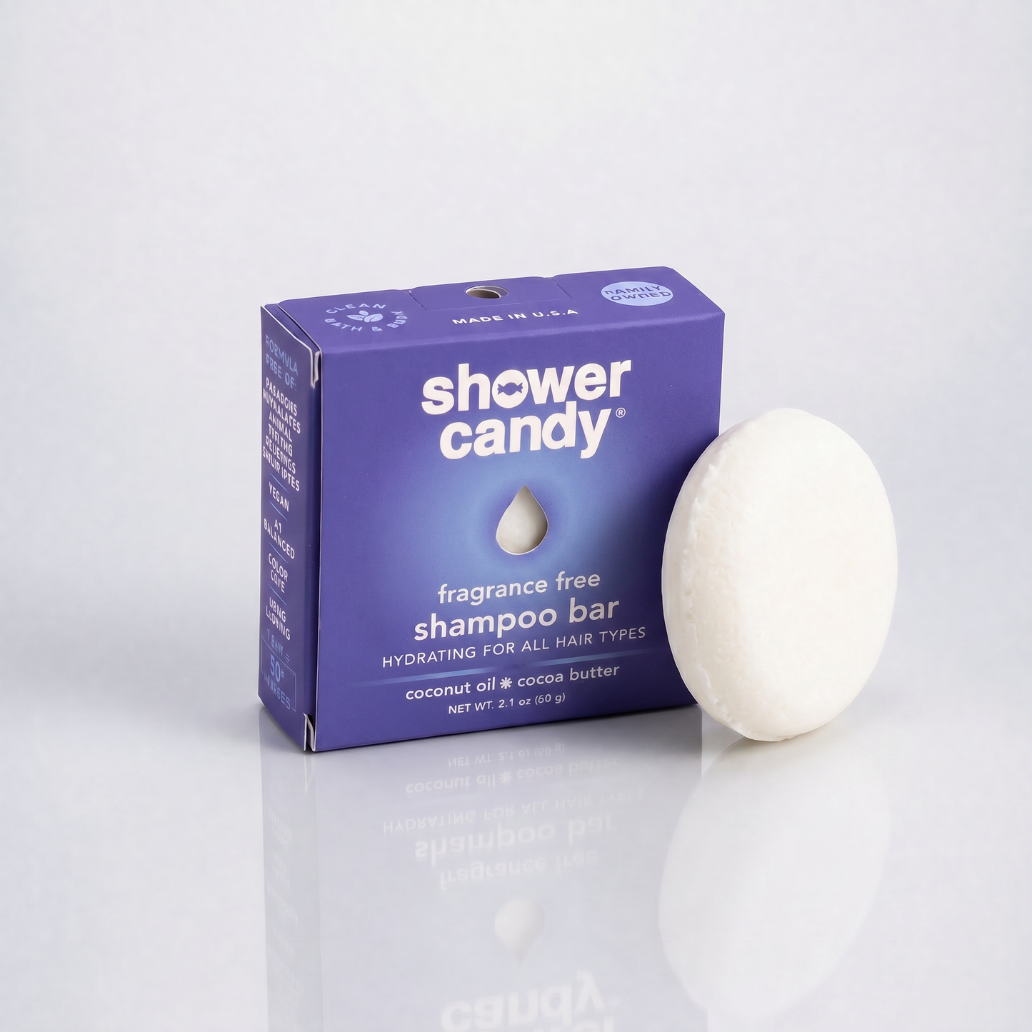 Fragrance Free Shampoo Bar | Shower Candy – Hydrating for All Hair Types