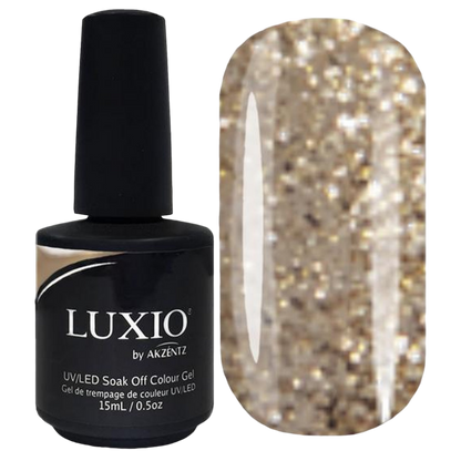 Luxio - Glitter Gold Gel Polish, 15ml