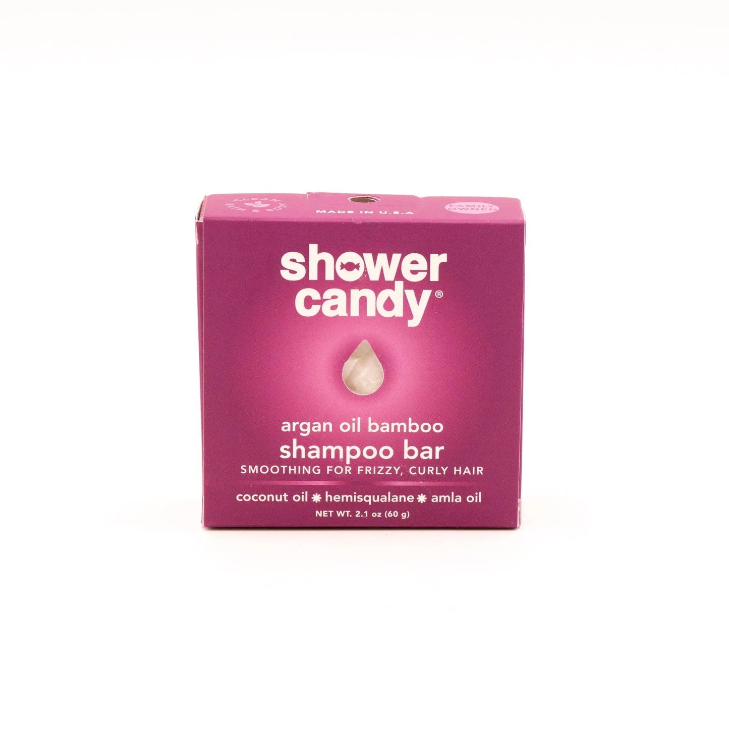 Argan Oil Bamboo Shampoo Bar for Curly Hair | Shower Candy